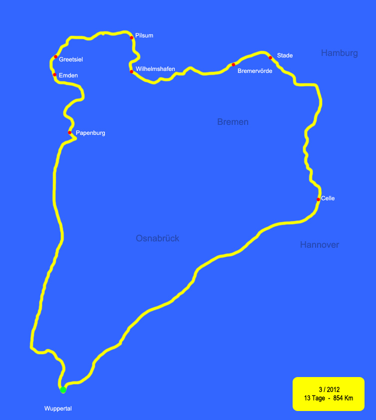 Karte-Route-1-Norddeutschland.jpg - Routenverlauf .